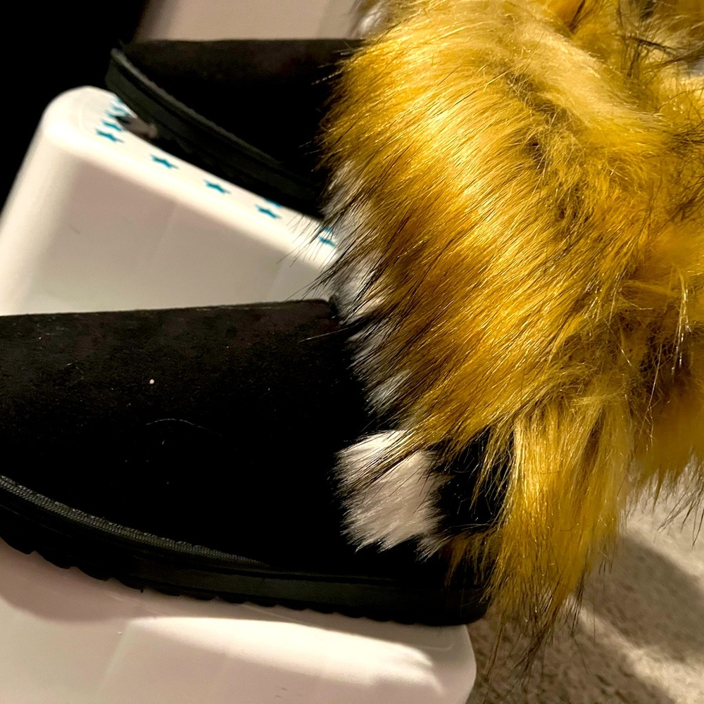 Women's Faux Fur Tassel Winter Snow Boots